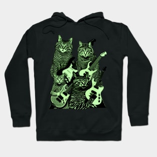 GUITAR CATS (green version) Hoodie